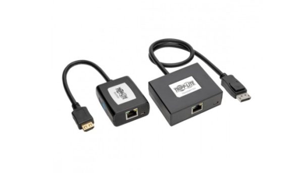 Tripp Lite Extensor de Video DisplayPort a HDMI Alámbrico por Cat5/6, 1x HDMI, 2x RJ-45, 2x USB A, 45 Metros HDMI CAT5/6 TRNSMSR RCPTR 1080P 45M