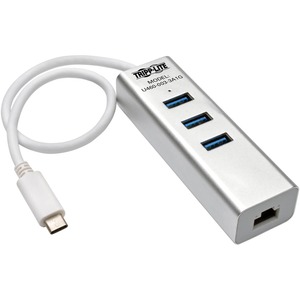 Tripp Lite Hub USB C Macho - 3x USB A Hembra, 5000Mbit/s, Plata USB-C 3 PUERTOS THUNDERBOLT 3