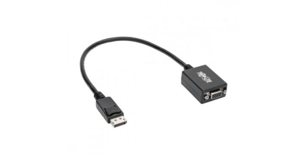 Tripp Lite Adaptador VGA Macho - DisplayPort Hembra, Negro A VGA  M/H  NEGRO  30.5 CM