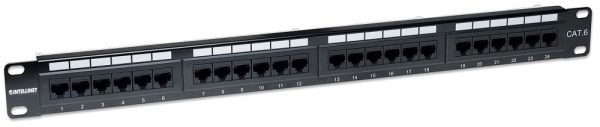 Intellinet Panel de Parcheo Cat6, 1U, 24 Puertos PTOS RJ45 MONTAJE RACK 19  1U - Image 3