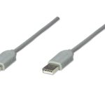CABLE USB A-A 1.8M, GRIS .                               .