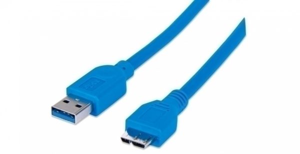 CABLE USB V3.0 A-MICRO B 2.0M AZUL  AZUL                            .