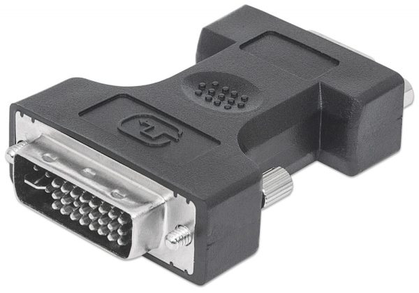 Adaptador Manhattan  DVI-A&D&I Enlace Dual Macho - VGA hembra (HD15 FM) VGA HD15 MACHO-HEMBRA - Image 2