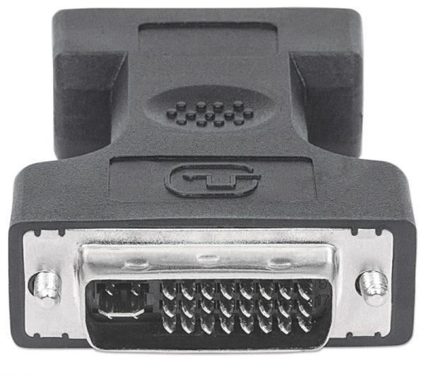Adaptador Manhattan  DVI-A&D&I Enlace Dual Macho - VGA hembra (HD15 FM) VGA HD15 MACHO-HEMBRA - Image 3