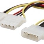 CABLE ALIMENTACION DIVISOR Y MOLEX 4 PINES A DUAL MOLEX HEMBRA MOLEX 4 PINES A DUAL MOLEX HEMBRA