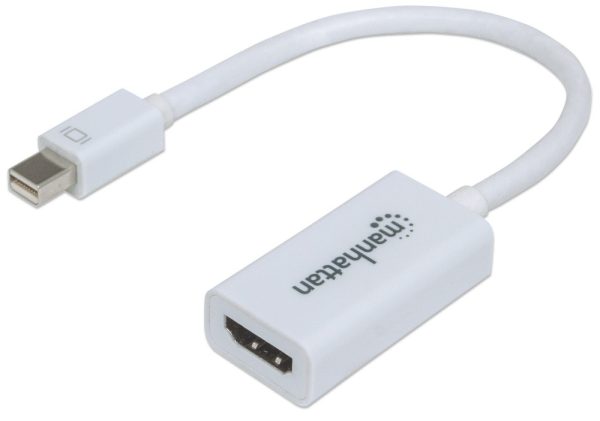 Mini Adaptador Manhattan  HDMI - mini DisplayPort, 17cm, Blanco MINI DISPLAYPORT A HDMI 1080P M-H - Image 2