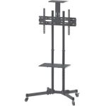 Manhattan Soporte Tipo Carrito para Pantallas 37' a 70' o 50KGs, Negro A 70  50KG ALTURA AJUSTABLE