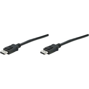 Manhattan Cable DisplayPort - DisplayPort, 3 Metros, Negro BLINDADO MACHO-MACHO