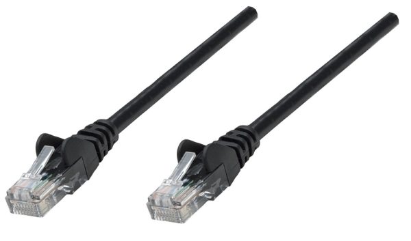 Cable Patch Intellinet  Cat6a UTP RJ-45 Macho - RJ-45 Macho, 30cm, Negro 0.30M SFTP BLINDADO NEGRO