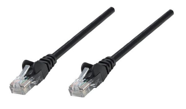 Cable Patch Intellinet  Cat6a STP RJ-45 Macho - RJ-45 Macho, 7.5 Metros, Negro 7.6M SFTP BLINDADO NEGRO