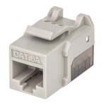 JACK RJ45 CAT6A UTP KEYSTONE DE IMPACTO GRIS