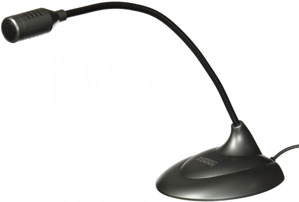 Perfect Choice Micrófono de Lujo con Cuello Flexible, PC-110279, Alámbrico, Negro PARA ESCRITORIO NEGRO - Image 2