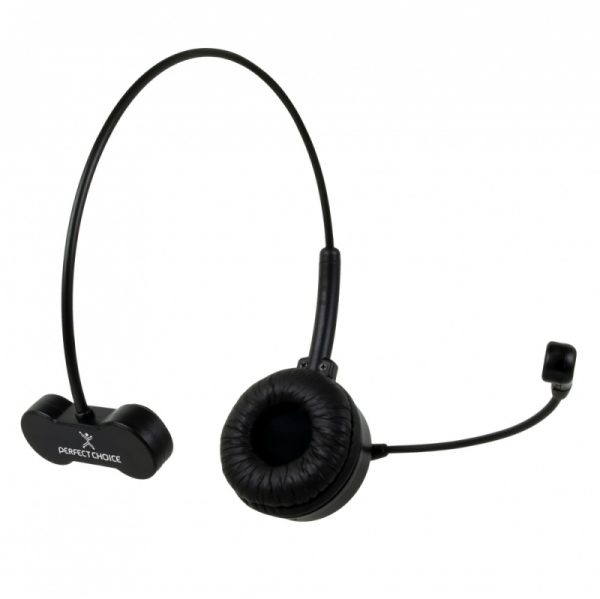 Perfect Choice Monoaural PC-116899, Inalámbrico, Bluetooth, Negro FLEXIBLE 10 HORAS DE USO