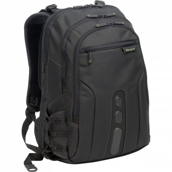 Targus Mochila Spruce EcoSmart de Poliester 17' Negro/Verde (TBB019US) ECOSMART P/PUNTOS DE CONTROL  NEGRO