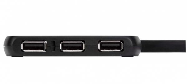HUB Concentrador 4 puertos USB 2.0 Y MAC  ALIMENTACION USB  NEGRO - Image 3