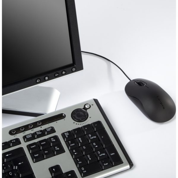Mouse Targus Óptico AMU81USZ, Alámbrico, USB, 1000DPI, Negro ERGONÓMICO Y AMBIDIESTRO - Image 2