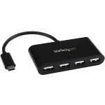 Hub StarTech.com Concentrador USB-C, 4 Puertos USB 2.0, 480 Mbit/s, Negro E 4 PUERTOS USB 2.0 TIPO C