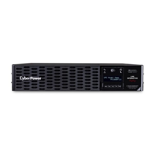 No Break CyberPower PR1000RT2U Línea Interactiva, 1000W, 1000VA, Entrada 70 - 155V, Salida 100 - 125V, 8 Contactos SALIDA DE ONDA SENOIDAL  2U  CABLE - Image 2
