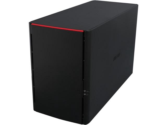 Buffalo LinkStation 220 NAS, 4TB (2 x 2TB), max. 8TB, Marvell Armada 370 0.8GHz, USB 2.0, Negro ? Incluye Discos (2X2TB) RAID 0/1 RJ45 1GB USB 2.0