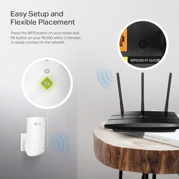 TP-Link Extensor de Rango de Banda Dual AC750, Inalámbrico, 750 Mbit/s, 3 Antenas Internas DOBLE BANDA AC750 - Image 4