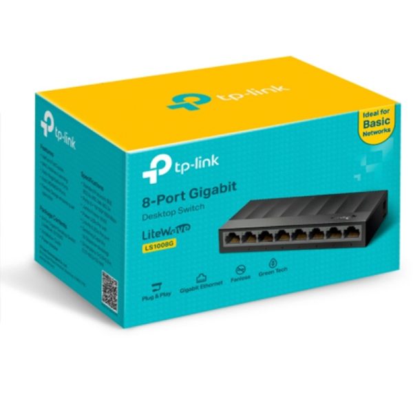 Switch TP-Link Gigabit Ethernet LS1008G, 8 Puertos 10/100/1000Mbps, 16 Gbit/s, 4000 Entradas - No Administrable SWITCH  8GIGABIT RJ45 PORTS  DESKT - Image 5