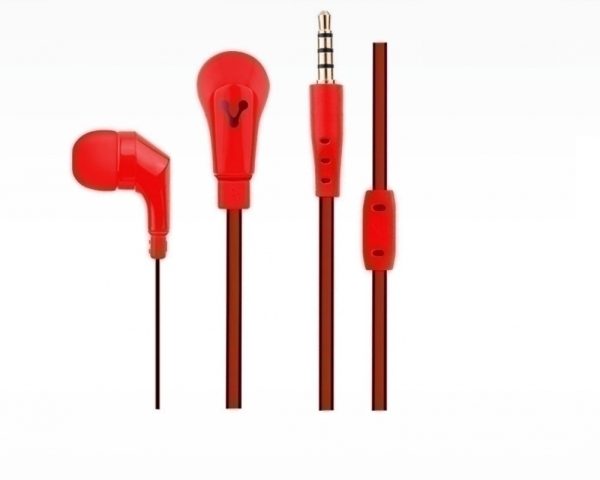 Audífonos Vorago Ep-103 Rojo 3.5Mm - Binaural - Intrauditivo ROJO 3.5MM                      .