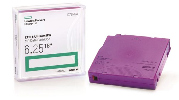 Soporte de Datos HPE LTO-6 Ultrium, 6.25TB, 846 Metros DATA TAPE