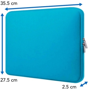 FUNDA DE NEOPRENO PARA LAPTOP 1 4.0IN  BASICA  AZUL BROBOTIX