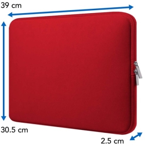 FUNDA DE NEOPRENO PARA LAPTOP 1 5.6IN  BASICA  ROJO BROBOTIX