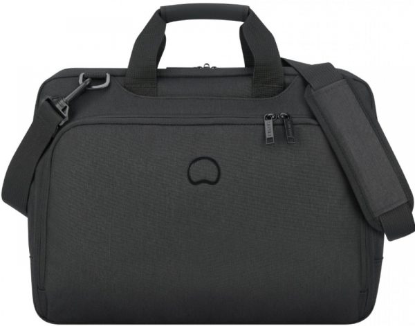 DELSEY MALETIN 15.6 PULG ESPLAN ADE 2C SATCHEL NEGRO