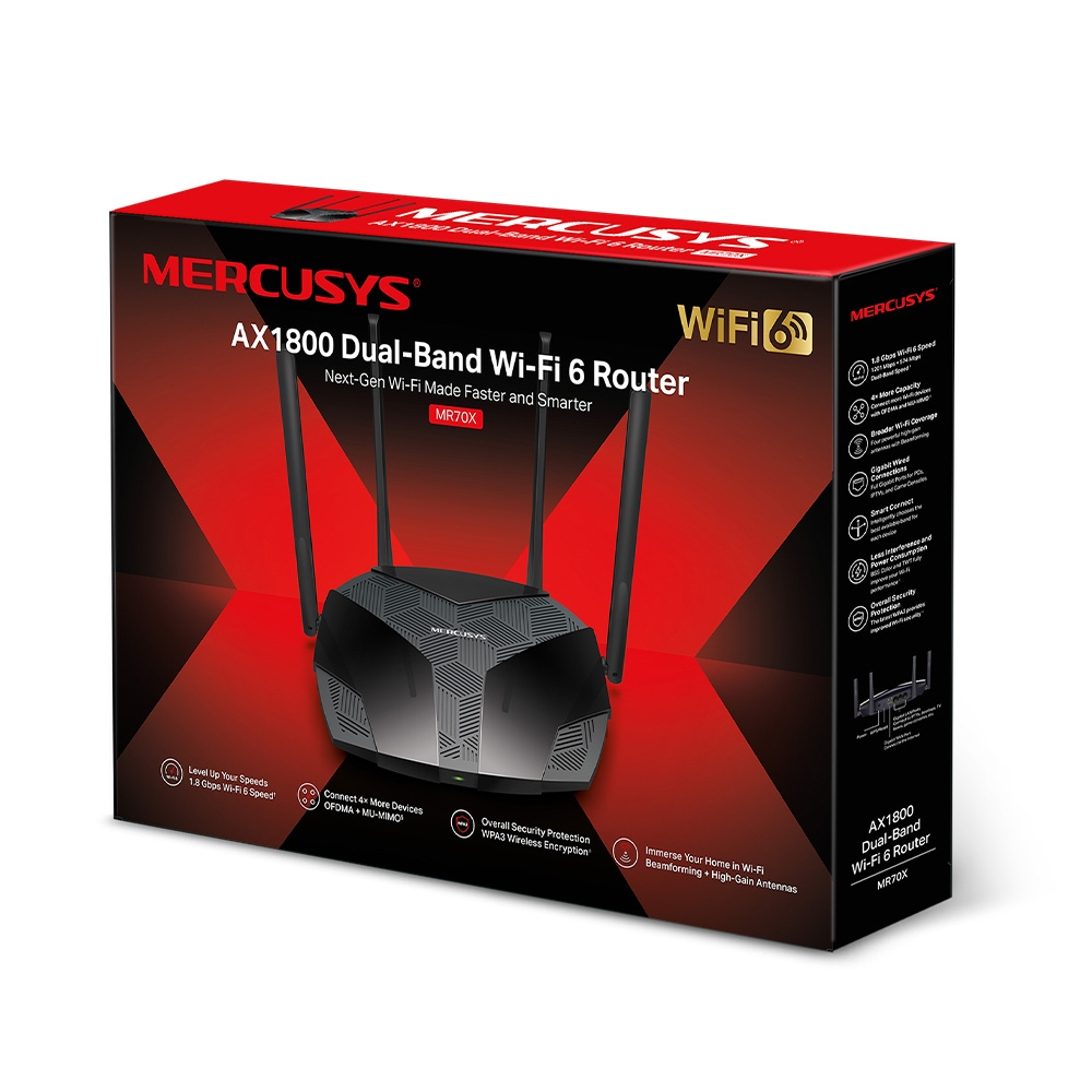 MERCUSYS ROUTER WI-FI 6 DE DOBLE BANDA AX1800 - Image 5