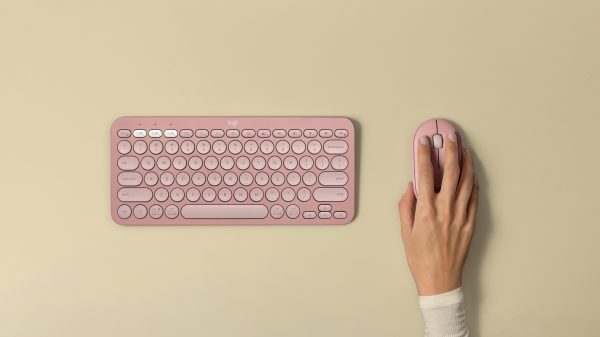 MOUSE LOGITECH PEBBLE INALAMBRI M350S ROSA - Image 3