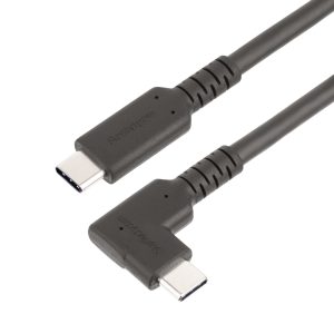 CABLE 2M USB-C RESISTENTE ACODADO A LA DERECHA TIPO C