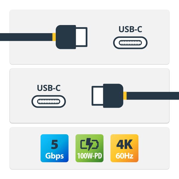 CABLE 2M USB-C RESISTENTE ACODADO A LA DERECHA TIPO C - Image 2