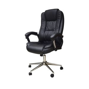 SILLA NACEB EJECUTIVA OFICINA NEGRO/REPOSABRAZOS/45DEG/VINIL