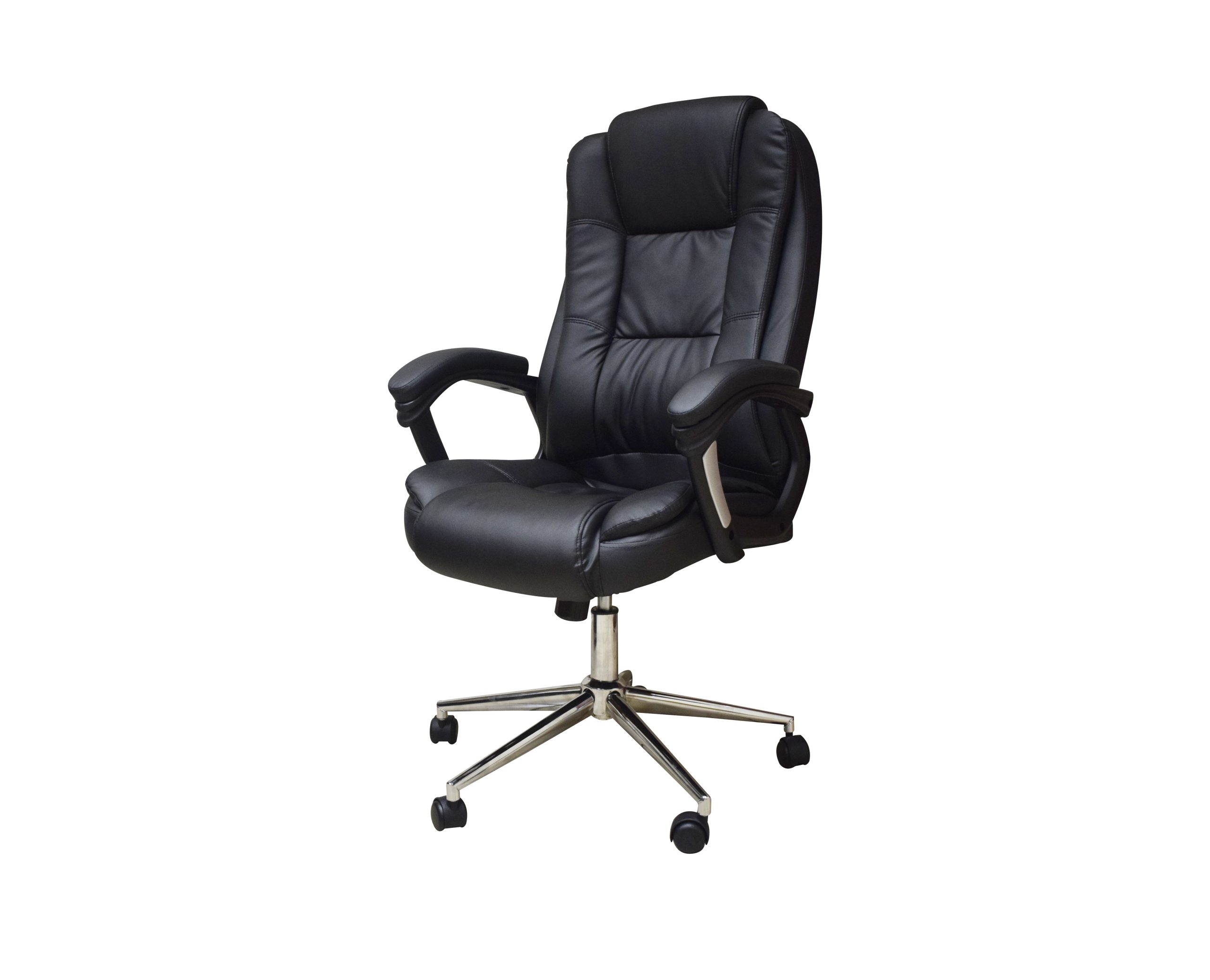 SILLA NACEB EJECUTIVA OFICINA NEGRO/REPOSABRAZOS/45DEG/VINIL