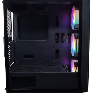 GABINETE EVOTEC 1021 CISTAL TEMPAD MIDTOWER ATX USB 3.0 S/N FUE