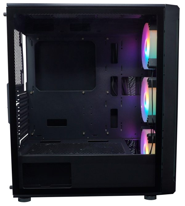 GABINETE EVOTEC 1021 CISTAL TEMPAD MIDTOWER ATX USB 3.0 S/N FUE