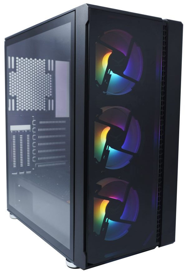 GABINETE EVOTEC 1021 CISTAL TEMPAD MIDTOWER ATX USB 3.0 S/N FUE - Image 2
