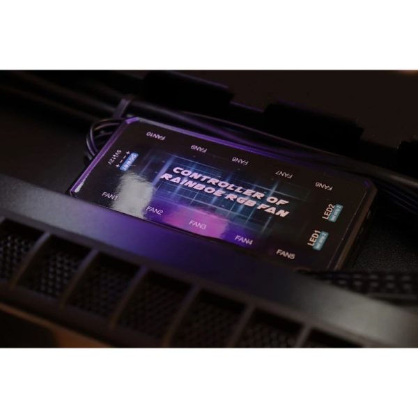 GABINETE NACEB HYDRA CRISTAL TEMPLAD RGB FULL TOWER ATX USB 3.0 - Image 11