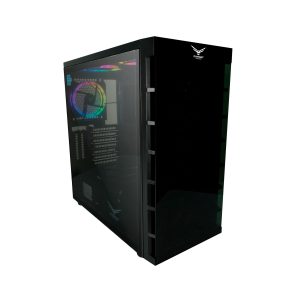 GABINETE NACEB ORION CRISTAL TEMPLAD RGB FULL TOWER ATX NEGRO