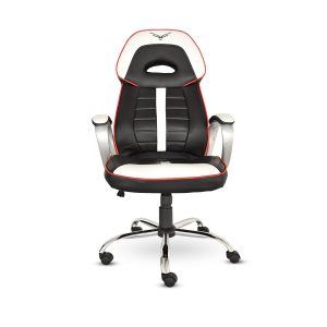 SILLA GAMER NACEB 0910 WARHAMME R NEGRO/BLANC 120KG DESCANSA BRAZOS