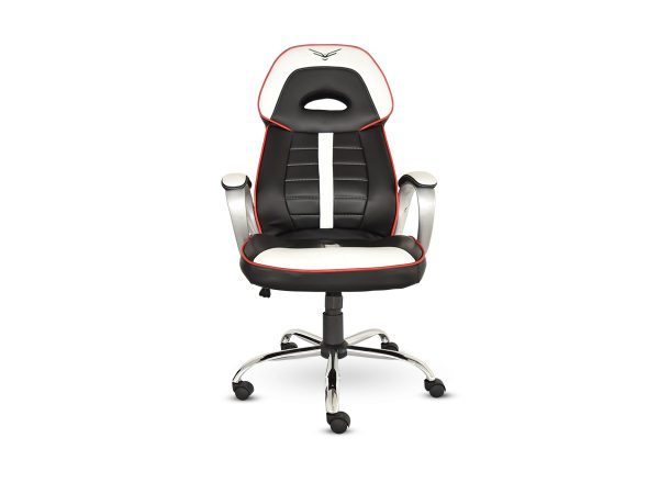 SILLA GAMER NACEB 0910 WARHAMME R NEGRO/BLANC 120KG DESCANSA BRAZOS