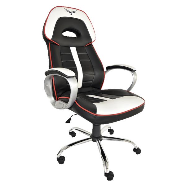 SILLA GAMER NACEB 0910 WARHAMME R NEGRO/BLANC 120KG DESCANSA BRAZOS - Image 2