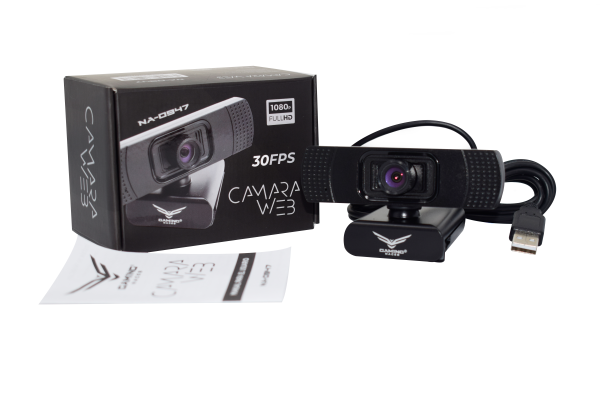 CAMARA WEB NACEB 0947 1080P 30 FPS BASE AJUSTABLE ROTACION 360
