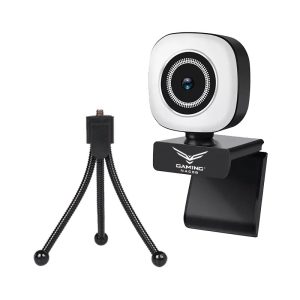 CAMARA WEB NACEB 0958 CON LUZ FHD 30 FPS MICROFONO  BASE FLEXIBLE