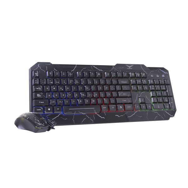 KIT TECLADO Y MOUSE GAMER NACEB 633 RETROILUMINADO ERGONOMICO NEGR - Image 2