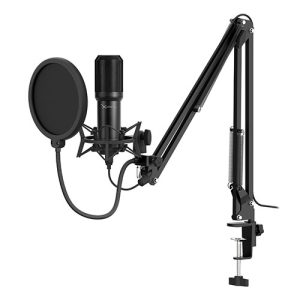 XZEAL XZ-260 PROFESSIONAL MICROPHONE KIT /ANTI-POP/USB/BLACK