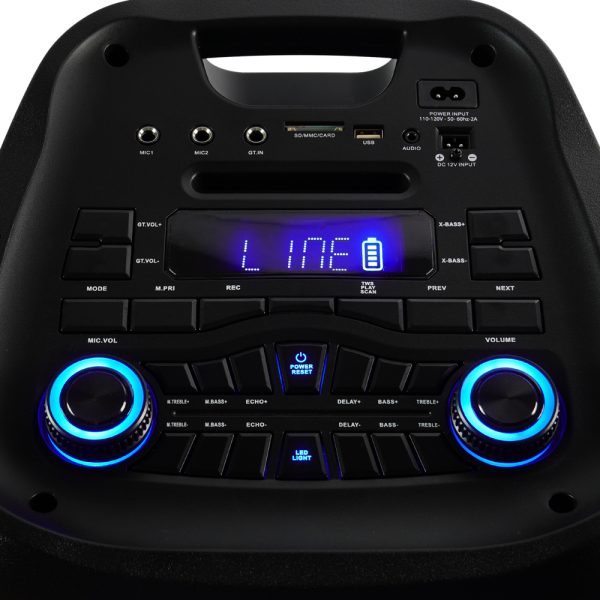 BAFLE KSP-600 DOBLE 10IN 2 80W RMS BT TWS  MCROFONO INAL USB/TF RG - Image 6