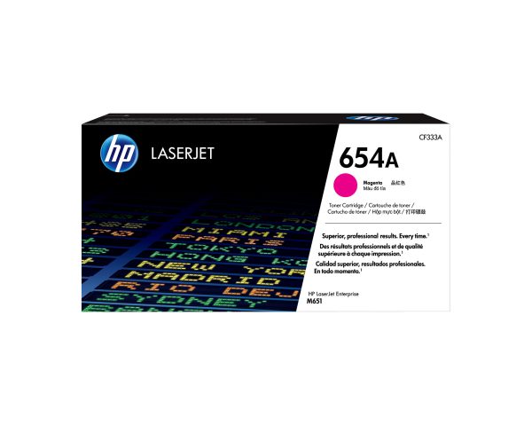 HP 654A MAGENTA LASERJET TONER CARTRIDGE